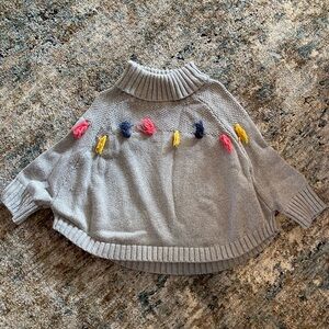 Gymboree Gray Sweater with Colorful Details